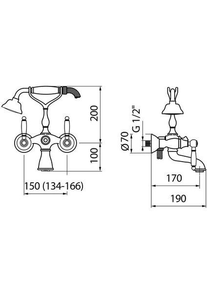 Italyan Webert -Dorian Banyo Bataryasi-Spi̇ral Hortum-El Duşu Seti̇ ve Askisi Dahi̇l Krom fiyatları