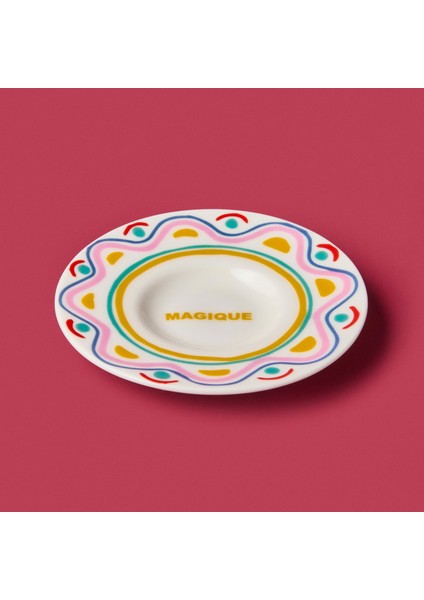 Magique Çay Tabağı - Renkli - 13 cm