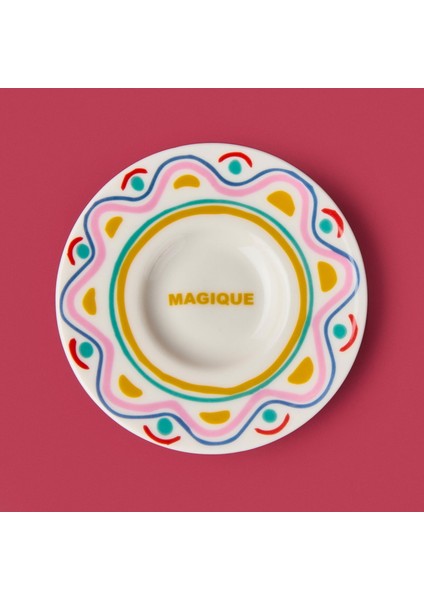 Magique Çay Tabağı - Renkli - 13 cm