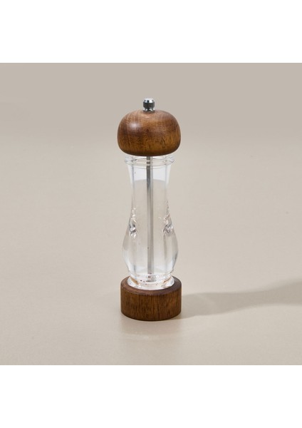 Karabiber Değirmeni - Şeffaf / Kahverengi - 21 cm