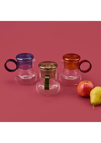 Ring Bardaklı Cam Sürahi - - 500 ml