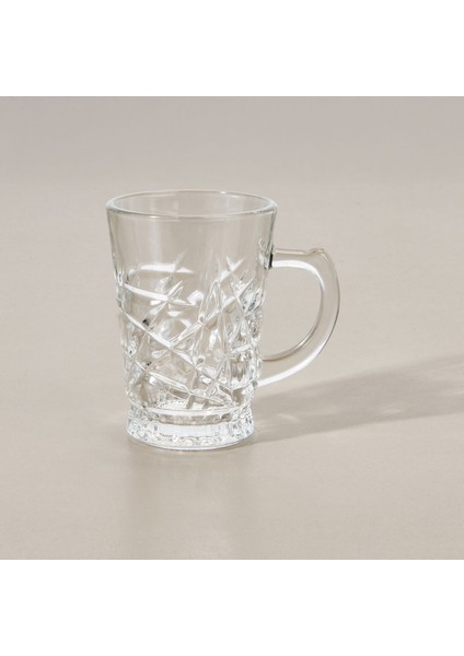 In Love Oliver Kesme 6'lı Kupa Seti - Şeffaf - 220 ml