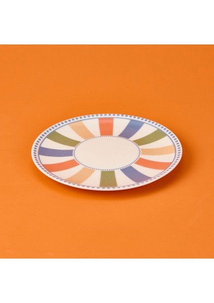 Colourful Pasta Tabağı - Renkli - 19 cm