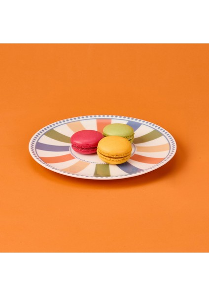 Colourful Pasta Tabağı - Renkli - 19 cm
