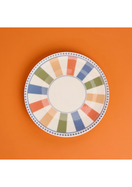 Colourful Pasta Tabağı - Renkli - 19 cm