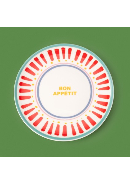 Bon Appetit Tatlı Tabağı - Renkli - 19 cm