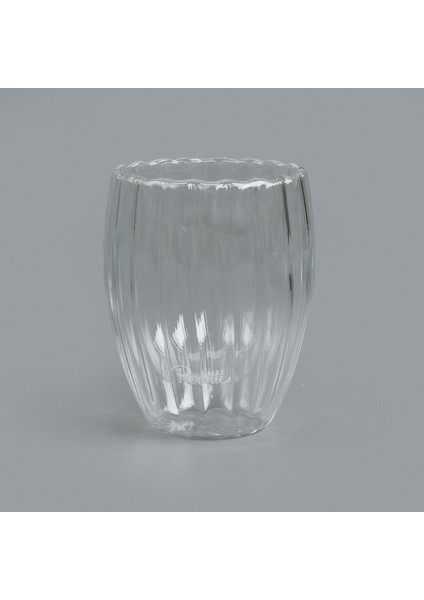 Stripe Çift Cidarlı Bardak - Şeffaf - 350 ml