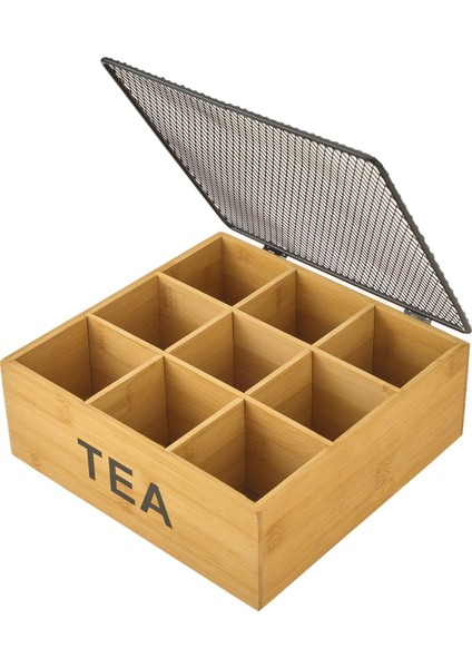 Bambu Çay Kutusu - 24,2X24X8,5 cm