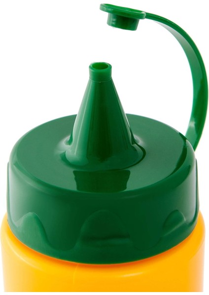 Desenli Hardal Şişesi - Sarı - 660 ml
