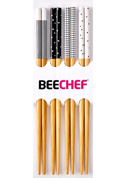 8 Parça Bambu Chopstick - - 23 cm