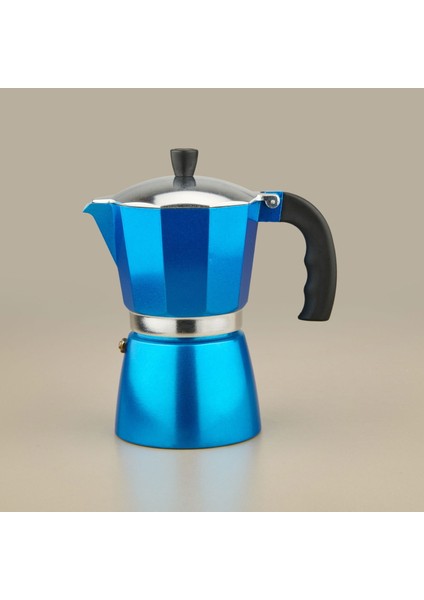 6 Fincanlık Moka Cezve - Mavi