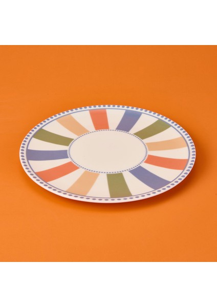 Colourful Servis Tabağı - Renkli - 25 cm
