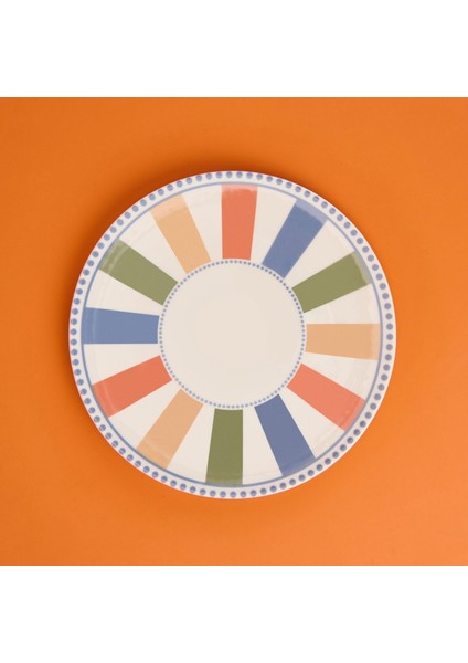 Colourful Servis Tabağı - Renkli - 25 cm