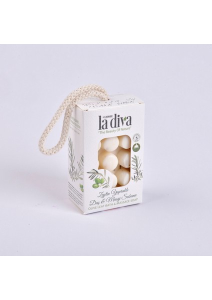 Diva Zeytin Yapraklı Duş ve Masaj Sabunu - Beyaz - 120 gr