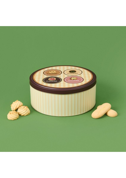 Cookie Metal Kutu - Renkli - 22 cm