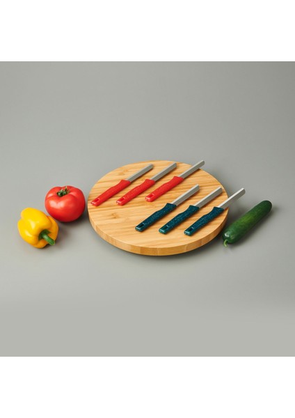 3'lü Simli Meyve Bıçağı - - 18 cm modelleri