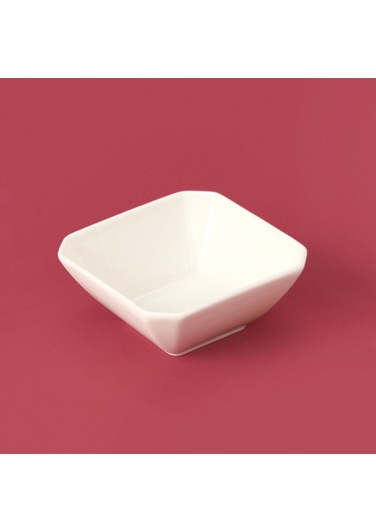 Kare Çerezlik - Beyaz - 9 cm