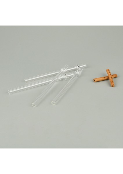 Kalın Figürlü 4'lü Cam Pipet - Şeffaf fiyatları