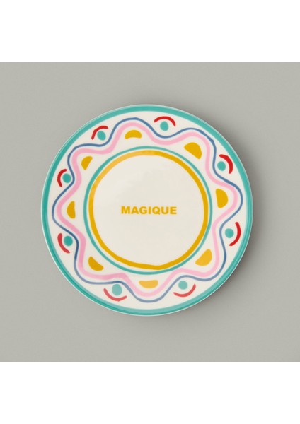 Magique Servis Tabağı - Renkli - 25 cm