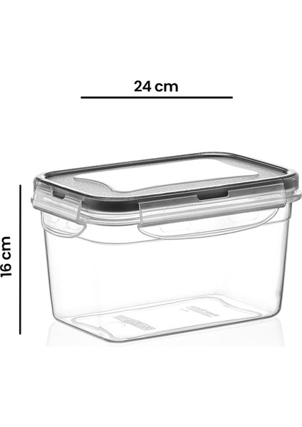 Fresh Box Dikdörtgen Derin Saklama Kabı - 4500 ml