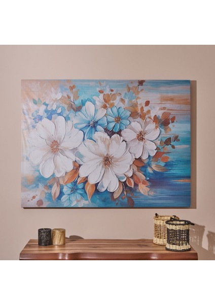 Flowers Kanvas Tablo - Renkli - 75X100 cm