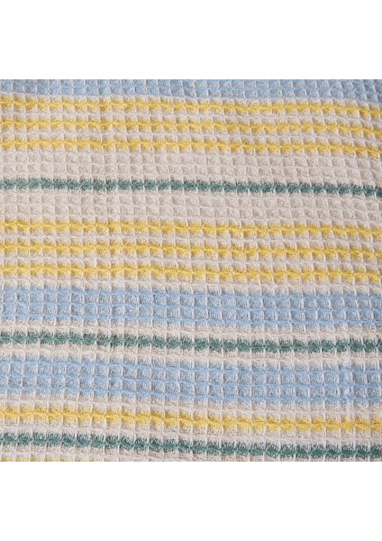 Radiant Çift Kişilik Pike - Ekru / Mavi - 200X230 cm