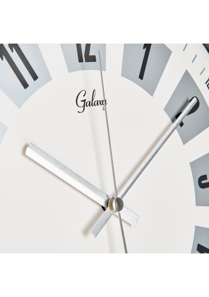 Dekoratif Beyaz Kadran Duvar Saati - Gri - 29 cm modelleri