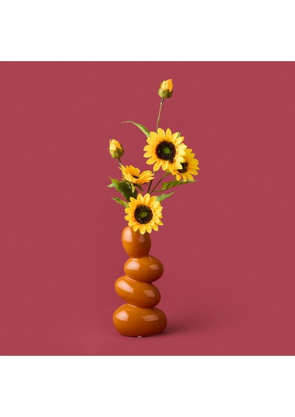 Earthy Hues Vazo - Turuncu - 24 cm
