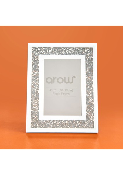 Simli Cam Çerçeve - Gümüş - 10X15 cm