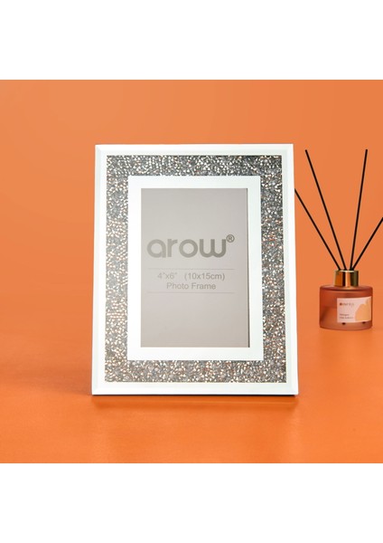 Simli Cam Çerçeve - Gümüş - 10X15 cm fiyatları