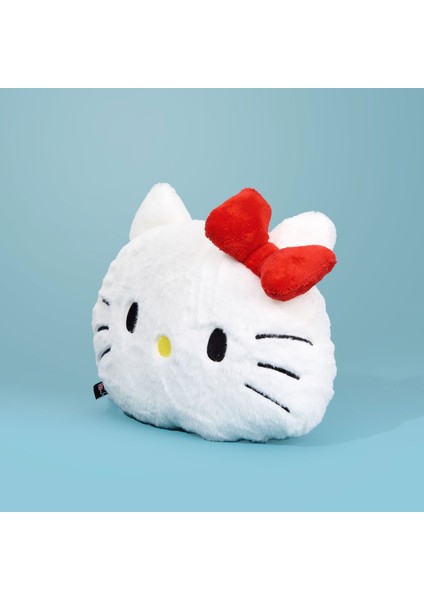 Hello Kitty Figürlü Yastık - Beyaz - 38X40 cm