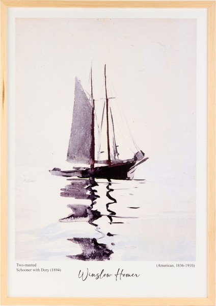 Ship Tablo - Renkli - 50X70 cm