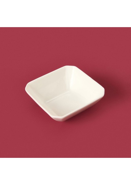 Köşeli Sosluk - Beyaz - 7 cm