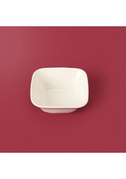 Oval Kare Sosluk - Beyaz - 7 cm