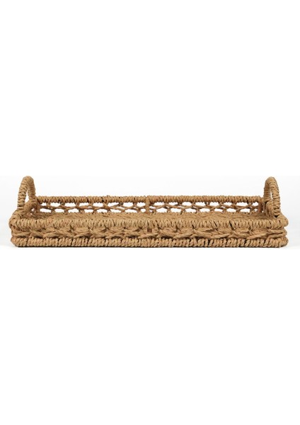 Rustica Dekoratif Tepsi - Bej - 30 cm