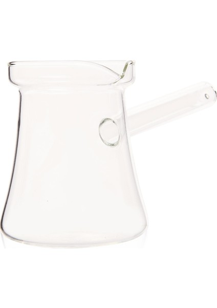 Star Düz Borosilikat Cam Cezve - Şeffaf - 400 ml