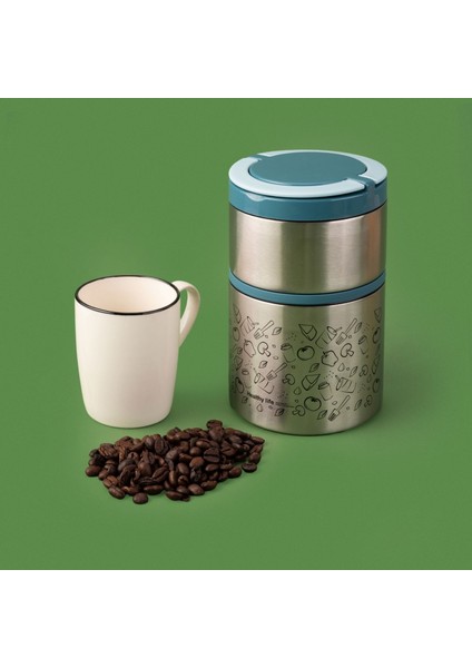 2 Katlı Yemek Termosu - 930 ml