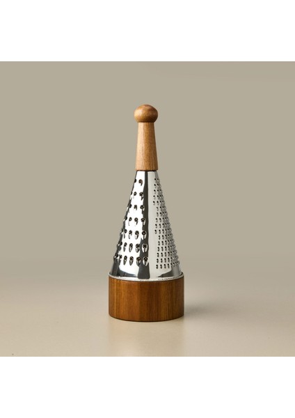 Akasya Hazneli Konik Rende - Kahverengi - 30X11 cm