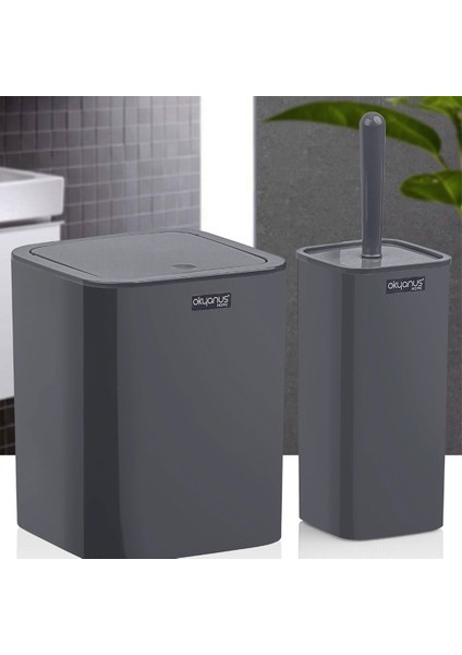 Home 2'li Banyo Aksesuar Seti - Antrasit