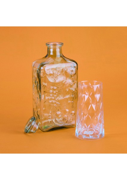 Cam Sürahi - Renkli - 1,5 Lt