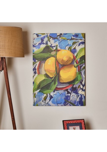 Lime Cello Kanvas Tablo - Sarı - 50X70 cm