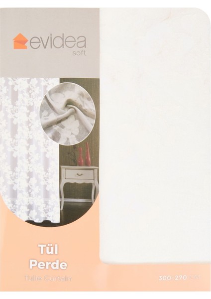 Aluç Tül Perde - Beyaz - 300X270 cm modelleri
