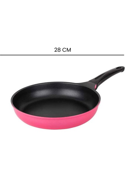 Kızartma Tavası - Pembe - 28 cm