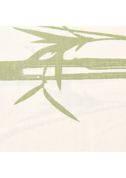 Blad 2'li Yastık Kılıfı - Ekru / Yeşil - 50X70 cm