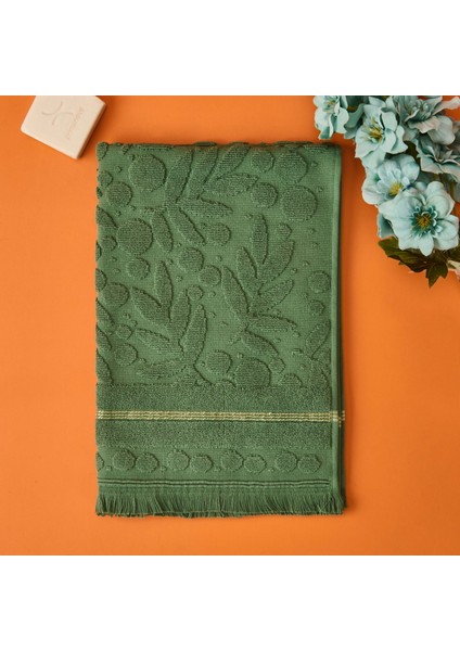 Zeleno Ayak Havlusu - Gri - 50X70 cm
