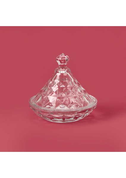 Glass Cam Şekerlik - Şeffaf - 6 cm