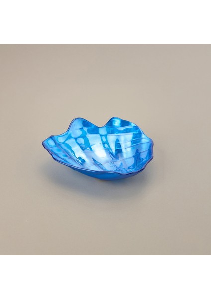 Oyster Dekoratif Tabak - Lacivert - 10 cm