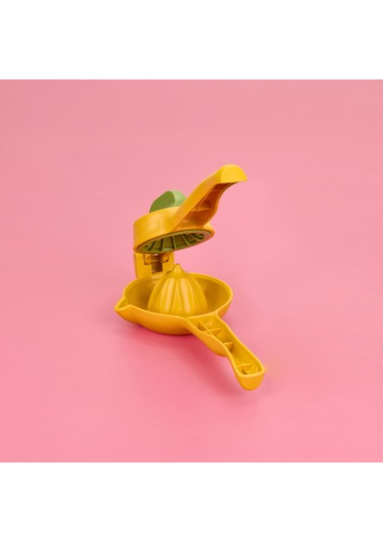 Juicer Bükmeli Limon Sıkacağı - Sarı / Yeşil - 10 cm