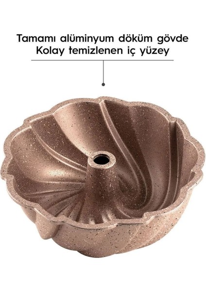 Buket Döküm Kek Kalıbı - Rose Gold - 9X24 cm modelleri