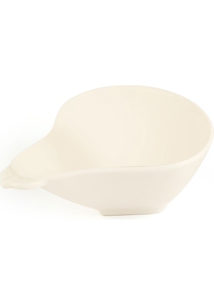 Armut Şekilli Küçük Çerezlik - Beyaz - 8,5 cm